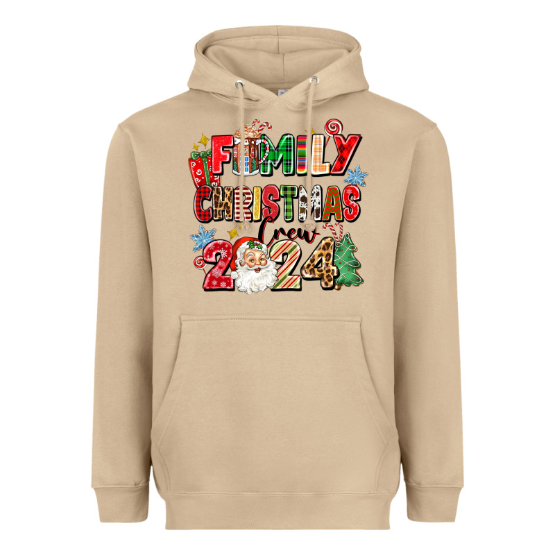 Family Christmas Crew 2024 Heavyweight Hoodie by Zillion Design Studio | Teevron
