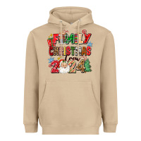 Mushroom family christmas crew 2024 Heavyweight Hoodie - Zillion Design Studio