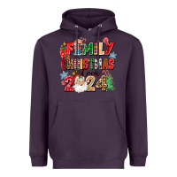 Plum family christmas crew 2024 Heavyweight Hoodie - Zillion Design Studio