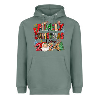 Sage family christmas crew 2024 Heavyweight Hoodie - Zillion Design Studio