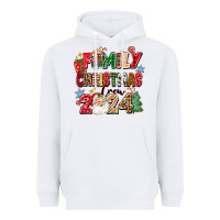 White family christmas crew 2024 Heavyweight Hoodie - Zillion Design Studio
