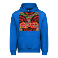 Cobalt spanish hand fan seamless pattern Urban Hoodie - BundleAndBundleShop