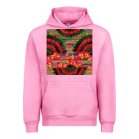 Fuchsia Pink spanish hand fan seamless pattern Urban Hoodie - BundleAndBundleShop