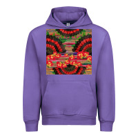 Tulip spanish hand fan seamless pattern Urban Hoodie - BundleAndBundleShop