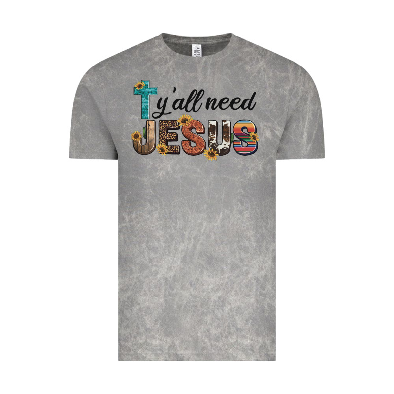 Y'all Need Jesus Vintage Tee by Artiststas | Teevron