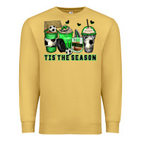Antique Gold tis' the season soccer coffee cups Premium Sweatshirt - Zillion Design Studio