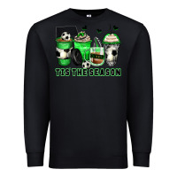 Black tis' the season soccer coffee cups Premium Sweatshirt - Zillion Design Studio