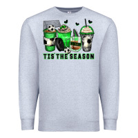 Heather Grey tis' the season soccer coffee cups Premium Sweatshirt - Zillion Design Studio