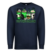 Navy tis' the season soccer coffee cups Premium Sweatshirt - Zillion Design Studio