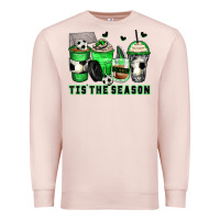 Pale Pink tis' the season soccer coffee cups Premium Sweatshirt - Zillion Design Studio