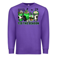 Purple tis' the season soccer coffee cups Premium Sweatshirt - Zillion Design Studio