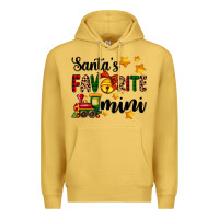 Antique Gold santa's favorite mini Premium Hoodie - AdoDesignShop