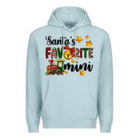 Blue Mist santa's favorite mini Premium Hoodie - AdoDesignShop