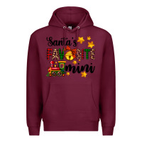 Burgundy santa's favorite mini Premium Hoodie - AdoDesignShop