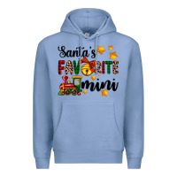 Colony Blue santa's favorite mini Premium Hoodie - AdoDesignShop