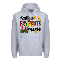 Heather Grey santa's favorite mini Premium Hoodie - AdoDesignShop