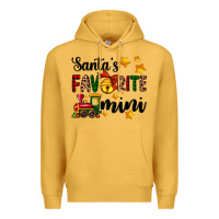 Mustard santa's favorite mini Premium Hoodie - AdoDesignShop