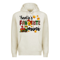 Oatmeal Heather santa's favorite mini Premium Hoodie - AdoDesignShop
