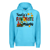 Ocean Blue santa's favorite mini Premium Hoodie - AdoDesignShop