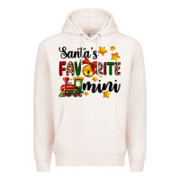 Pale Pink santa's favorite mini Premium Hoodie - AdoDesignShop