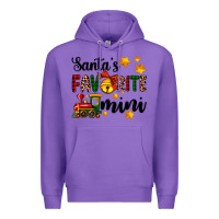 Purple santa's favorite mini Premium Hoodie - AdoDesignShop