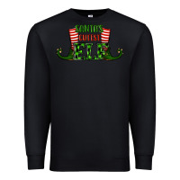 Black santa's cutest elf christmas Premium Sweatshirt - RanaPortraitStore