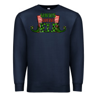 Navy santa's cutest elf christmas Premium Sweatshirt - RanaPortraitStore