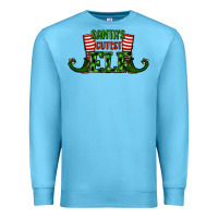 Ocean Blue santa's cutest elf christmas Premium Sweatshirt - RanaPortraitStore