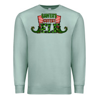Seafoam santa's cutest elf christmas Premium Sweatshirt - RanaPortraitStore