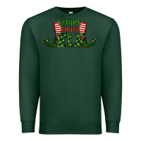 Sports Green santa's cutest elf christmas Premium Sweatshirt - RanaPortraitStore