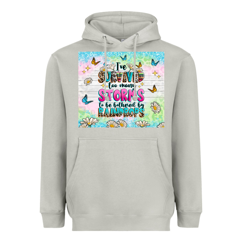 Ive Survived Too Many Storms Heavyweight Hoodie by texasbilliewilder | Teevron
