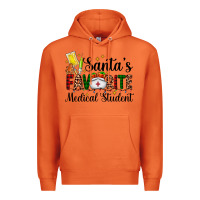 Santa's Favorite Medical Student Premium Hoodie | Teevron