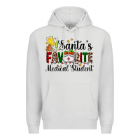 Dove Grey santa's favorite medical student Premium Hoodie - AdoDesignShop