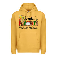 Mustard santa's favorite medical student Premium Hoodie - AdoDesignShop