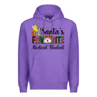 Purple santa's favorite medical student Premium Hoodie - AdoDesignShop