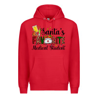 Red santa's favorite medical student Premium Hoodie - AdoDesignShop