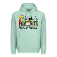 Seafoam santa's favorite medical student Premium Hoodie - AdoDesignShop