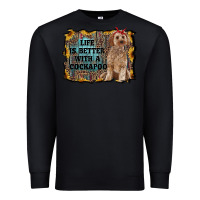 Black life is better with a cockapoo Premium Sweatshirt - RanaPortraitStore