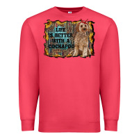 Cardinal life is better with a cockapoo Premium Sweatshirt - RanaPortraitStore