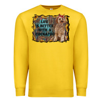Lemon life is better with a cockapoo Premium Sweatshirt - RanaPortraitStore