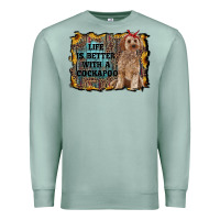 Seafoam life is better with a cockapoo Premium Sweatshirt - RanaPortraitStore