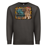 Smoke life is better with a cockapoo Premium Sweatshirt - RanaPortraitStore