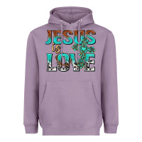 Lavender jesus is love Heavyweight Hoodie - texasbilliewilder