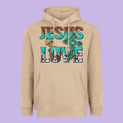 Jesus Is Love Heavyweight Hoodie Designed By Texasbilliewilder