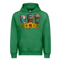 Emerald coffee group and sunflowers Urban Hoodie - Artiststas