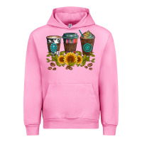 Fuchsia Pink coffee group and sunflowers Urban Hoodie - Artiststas