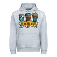 Heather Grey coffee group and sunflowers Urban Hoodie - Artiststas