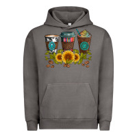 Pigment Tornado coffee group and sunflowers Urban Hoodie - Artiststas