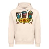 Sandshell coffee group and sunflowers Urban Hoodie - Artiststas