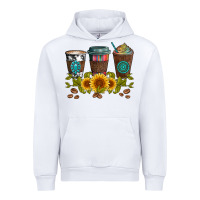 White coffee group and sunflowers Urban Hoodie - Artiststas